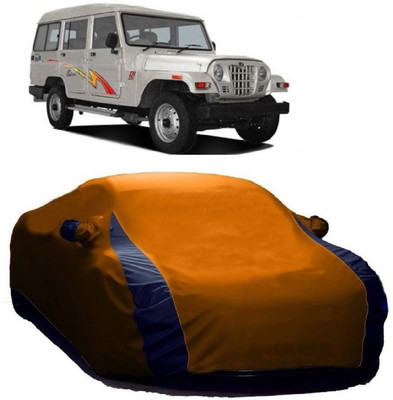 MoTRoX Car Cover For Mahindra Marshal (With Mirror Pockets)(Blue, Orange)