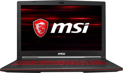 Image of MSI GL63 9th Gen Core i5 15.6 inch Gaming Laptop which is one of the best laptops under 60000