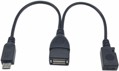 TechGear USB Host OTG Cable 0.2 m OTG Cable(Compatible with Mobile, Tablet, Computer, Black, One Cable) at flipkart