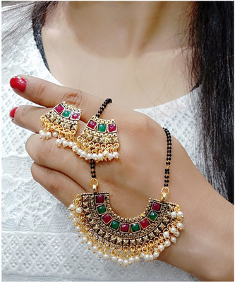 Bhagya Lakshmi Alloy Multicolor Jewellery Set(Pack of 1)