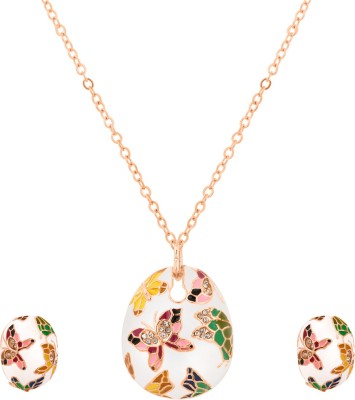 Sukkhi Alloy Rhodium Multicolor Jewellery Set(Pack of 1)