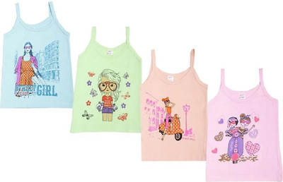 THE TINGE Camisole For Baby Girls(Multicolor, Pack of 4)