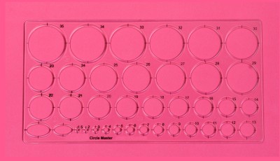 Vardhman Circle Master Template Drafting Engineering, Architecture Rulers, 35 Circles, 2 Oval Ruler(Set of 1, clear)