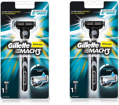 Gillette Mach3 New Blade Razor, Men(Pack of 2)