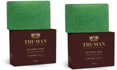 TRUMAN Pour Homme Bathing Bar (Long lasting freshness ) 250g(2 x 125 g)