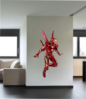 wildartcreation 68 cm Armaduras Iron Man Infinity War Decorative Wall Sticker Self Adhesive Sticker(Pack of 1)