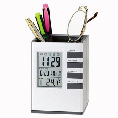 Luxula Digital Silver Clock