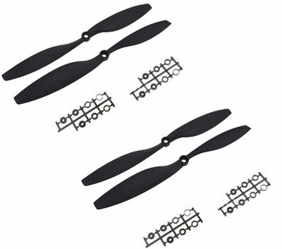 TRUSTECH 2 Sets Carbon Nylon 10X4.5 Inch 1045 / R CW CCW Propeller, Multi-Copter Clockwise Rotating/Counter(Black) Educational Electronic Hobby Kit