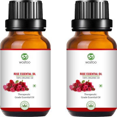 Wostoo Best Rose Essential Oil (10 ml) (Pack of 2)(20 ml)