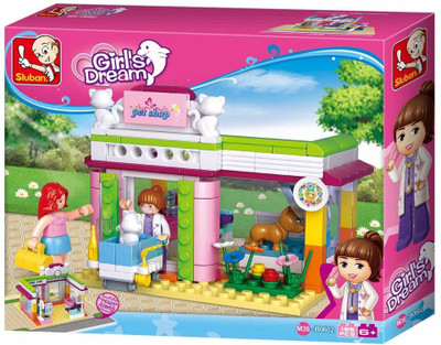 Sluban Pet Shop Building Block Toys Multi Color Lego Compatible Educational Gift Toy Set for Kids(Multicolor)