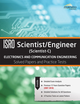 Wiley's Isro Scientist / Engineer (Scientist - C) Electronics and Communication Engineering Solved Papers and Practice Tests(English, Paperback, unknown)