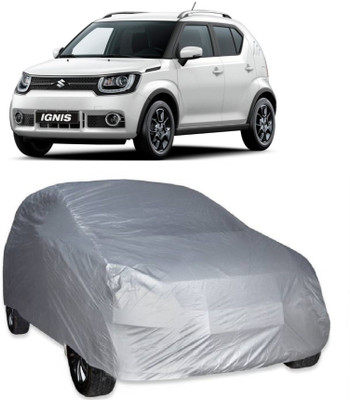 MoTRoX Car Cover For Maruti Suzuki Ignis (Without Mirror Pockets)(Silver)