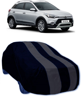 MoTRoX Car Cover For Hyundai i20 Active (Without Mirror Pockets)(Grey, Blue)