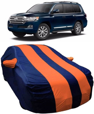 MoTRoX Car Cover For Toyota Land Cruiser (With Mirror Pockets)(Blue, Orange)