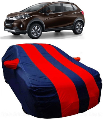 MoTRoX Car Cover For Honda WR-V (With Mirror Pockets)(Blue, Red)