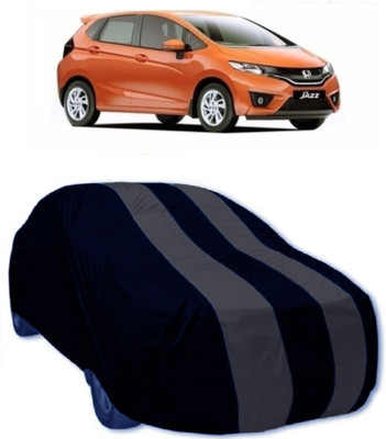 MoTRoX Car Cover For Honda Jazz (Without Mirror Pockets)(Grey, Blue)