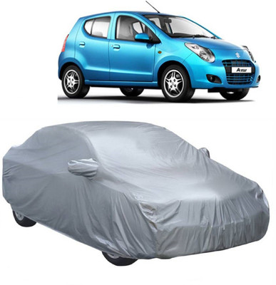 MoTRoX Car Cover For Maruti Suzuki A-Star (With Mirror Pockets)(Silver)