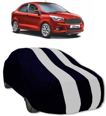 MoTRoX Car Cover For Ford Figo Aspire (Without Mirror Pockets)(Red, White)
