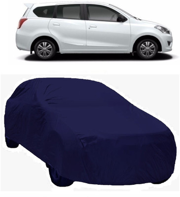 MoTRoX Car Cover For Nissan Go (Without Mirror Pockets)(Blue)