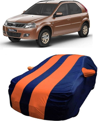 MoTRoX Car Cover For Mahindra Verito Vibe (With Mirror Pockets)(Blue, Orange)