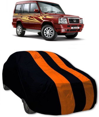 MoTRoX Car Cover For Tata Sumo Gold (Without Mirror Pockets)(Orange, Blue)