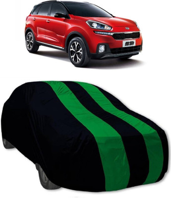 MoTRoX Car Cover For Mahindra KUV100 (Without Mirror Pockets)(Green, Blue)