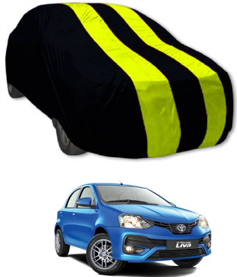 MoTRoX Car Cover For Toyota Etios Liva (Without Mirror Pockets)(Red, Yellow)