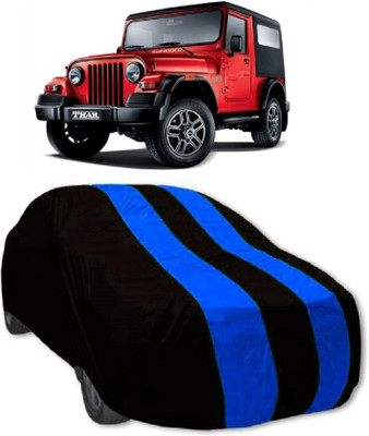MoTRoX Car Cover For Mahindra Thar (Without Mirror Pockets)(Red, Blue)