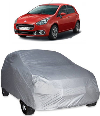 MoTRoX Car Cover For Fiat Punto Evo (Without Mirror Pockets)(Silver)