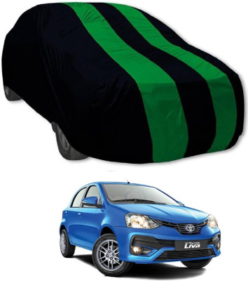 MoTRoX Car Cover For Toyota Etios Liva (Without Mirror Pockets)(Green, Blue)