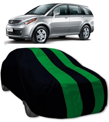 MoTRoX Car Cover For Tata Aria (Without Mirror Pockets)(Green, Blue)