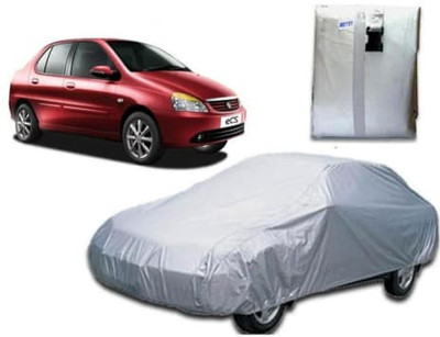 FUNKYDEALZ Car Cover For Tata Indigo eCS (Without Mirror Pockets)(Silver)
