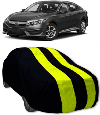 MoTRoX Car Cover For Honda Civic (Without Mirror Pockets)(Red, Yellow)