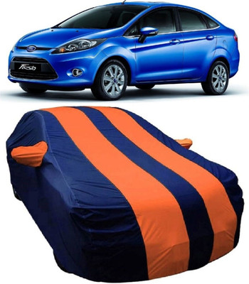 MoTRoX Car Cover For Ford Fiesta Classic (With Mirror Pockets)(Blue, Orange)