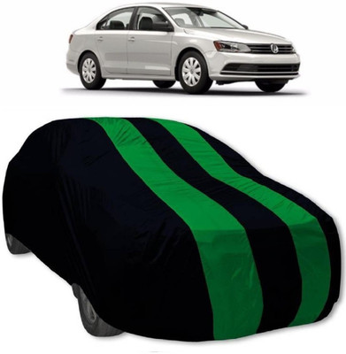 MoTRoX Car Cover For Volkswagen Jetta (Without Mirror Pockets)(Green, Blue)