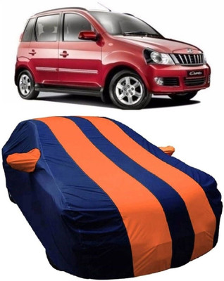 MoTRoX Car Cover For Mahindra Quanto (With Mirror Pockets)(Blue, Orange)