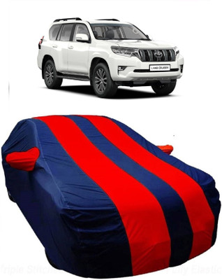 MoTRoX Car Cover For Toyota Cruiser (With Mirror Pockets)(Blue, Red)