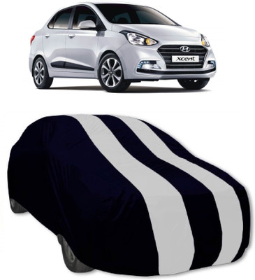 MoTRoX Car Cover For Hyundai Xcent (Without Mirror Pockets)(Red, White)