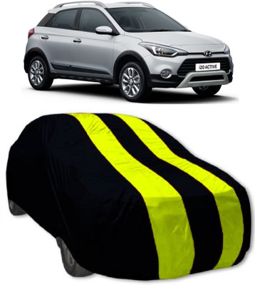 MoTRoX Car Cover For Hyundai i20 Active (Without Mirror Pockets)(Red, Yellow)
