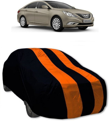 MoTRoX Car Cover For Hyundai Sonata Transform (Without Mirror Pockets)(Orange, Blue)
