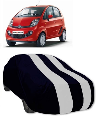MoTRoX Car Cover For Tata Nano Genx (Without Mirror Pockets)(Red, White)