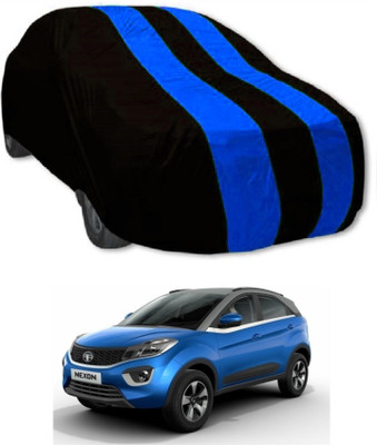 MoTRoX Car Cover For Tata Nexon (Without Mirror Pockets)(Red, Blue)