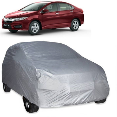 MoTRoX Car Cover For Honda City i-Vtec (Without Mirror Pockets)(Silver)