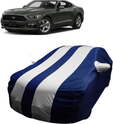 MoTRoX Car Cover For Ford Mustang (With Mirror Pockets)(Blue, White)