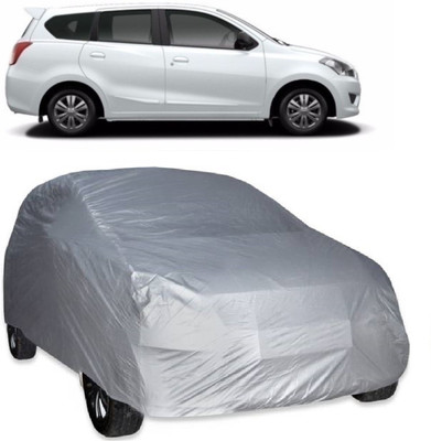 MoTRoX Car Cover For Nissan Go (Without Mirror Pockets)(Silver)