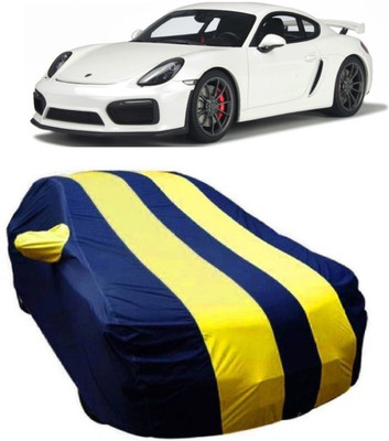 MoTRoX Car Cover For Porsche Cayman (With Mirror Pockets)(Blue, Yellow)