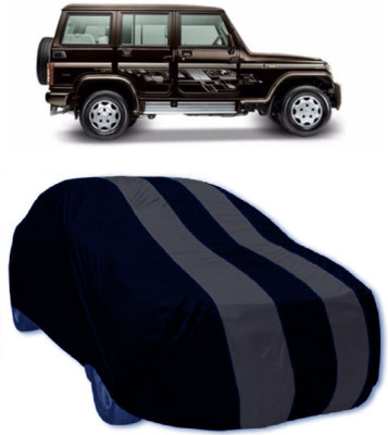 MoTRoX Car Cover For Mahindra Bolero (Without Mirror Pockets)(Grey, Blue)