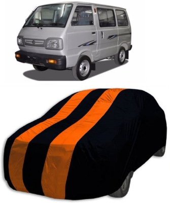 MoTRoX Car Cover For Maruti Suzuki Omni (Without Mirror Pockets)(Orange, Blue)