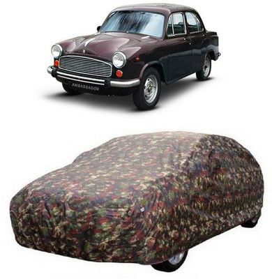 HDSERVICES Car Cover For HM Ambassador (Without Mirror Pockets)(Multicolor)