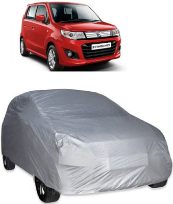 MoTRoX Car Cover For Maruti Suzuki WagonR Stingray (Without Mirror Pockets)(Silver)